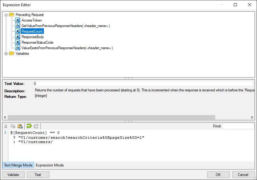SSIS JSON Source - Expression Editor Text Merge Mode